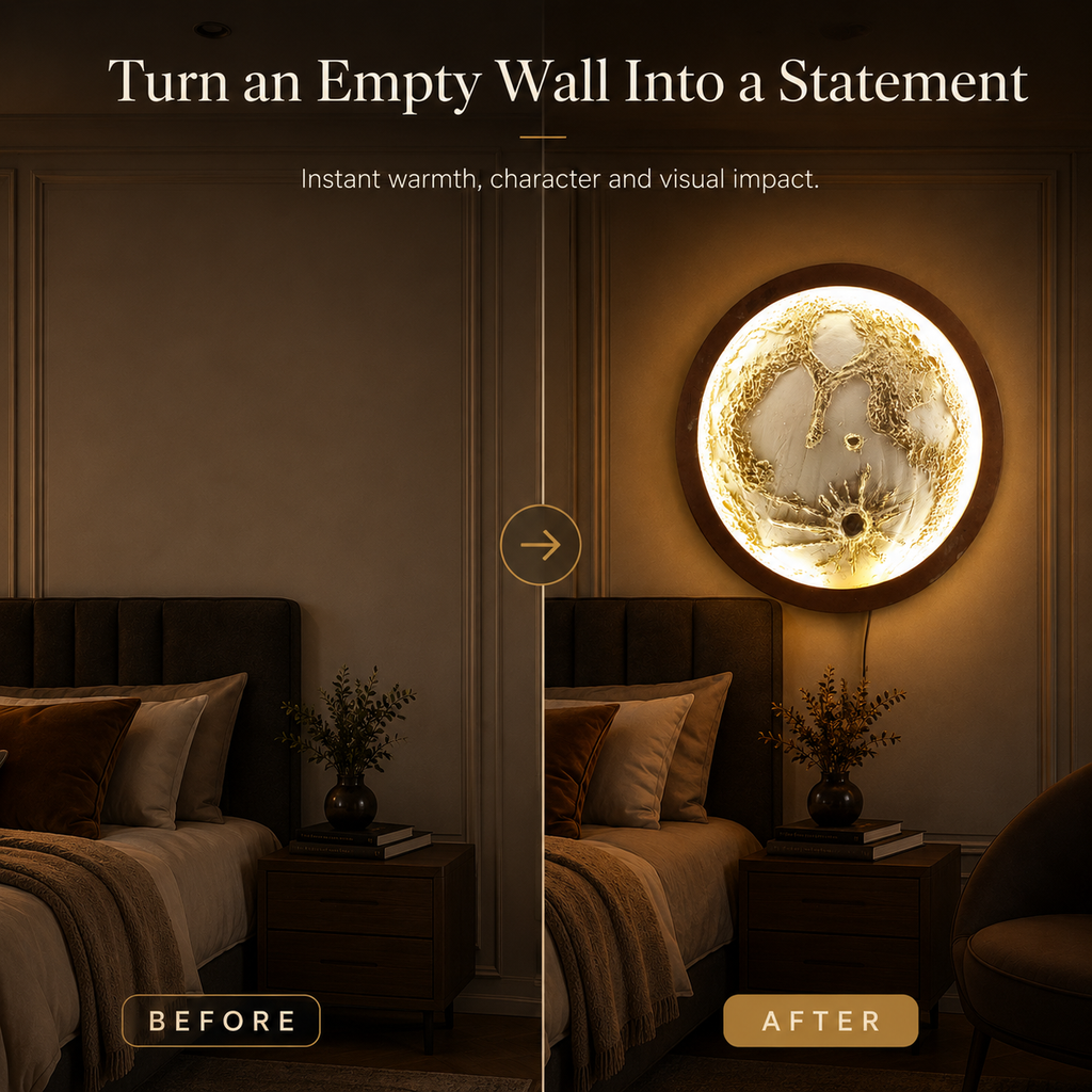 Warm Aura LED Wall Night Lamp – 18 Inch