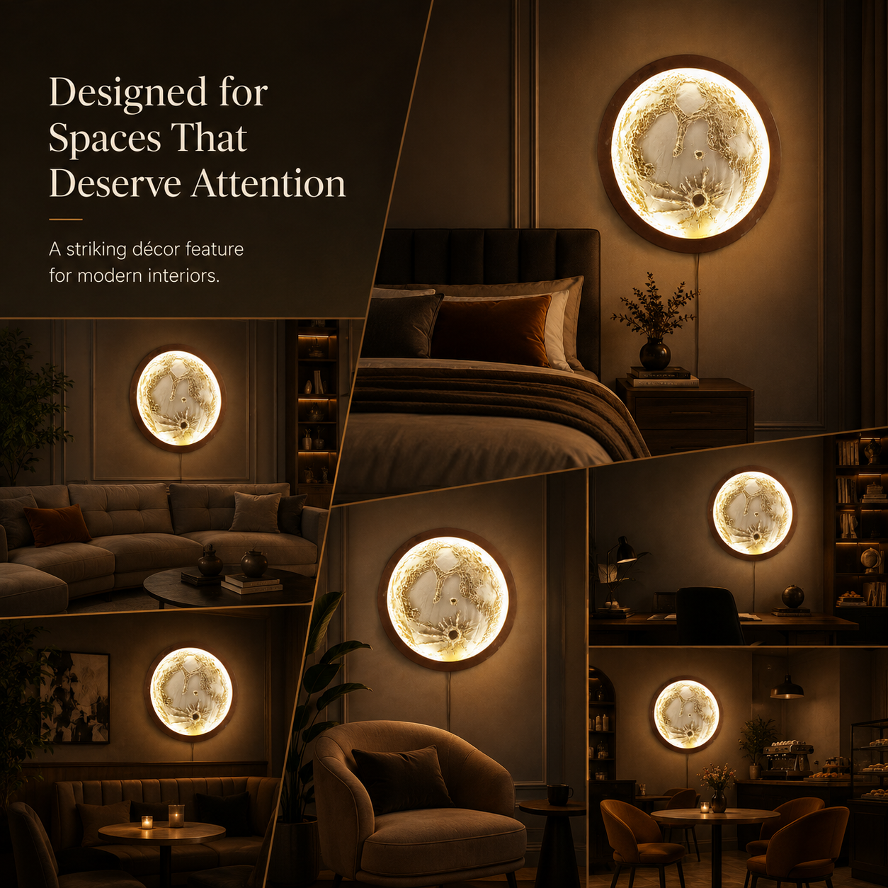 Warm Aura LED Wall Night Lamp – 18 Inch