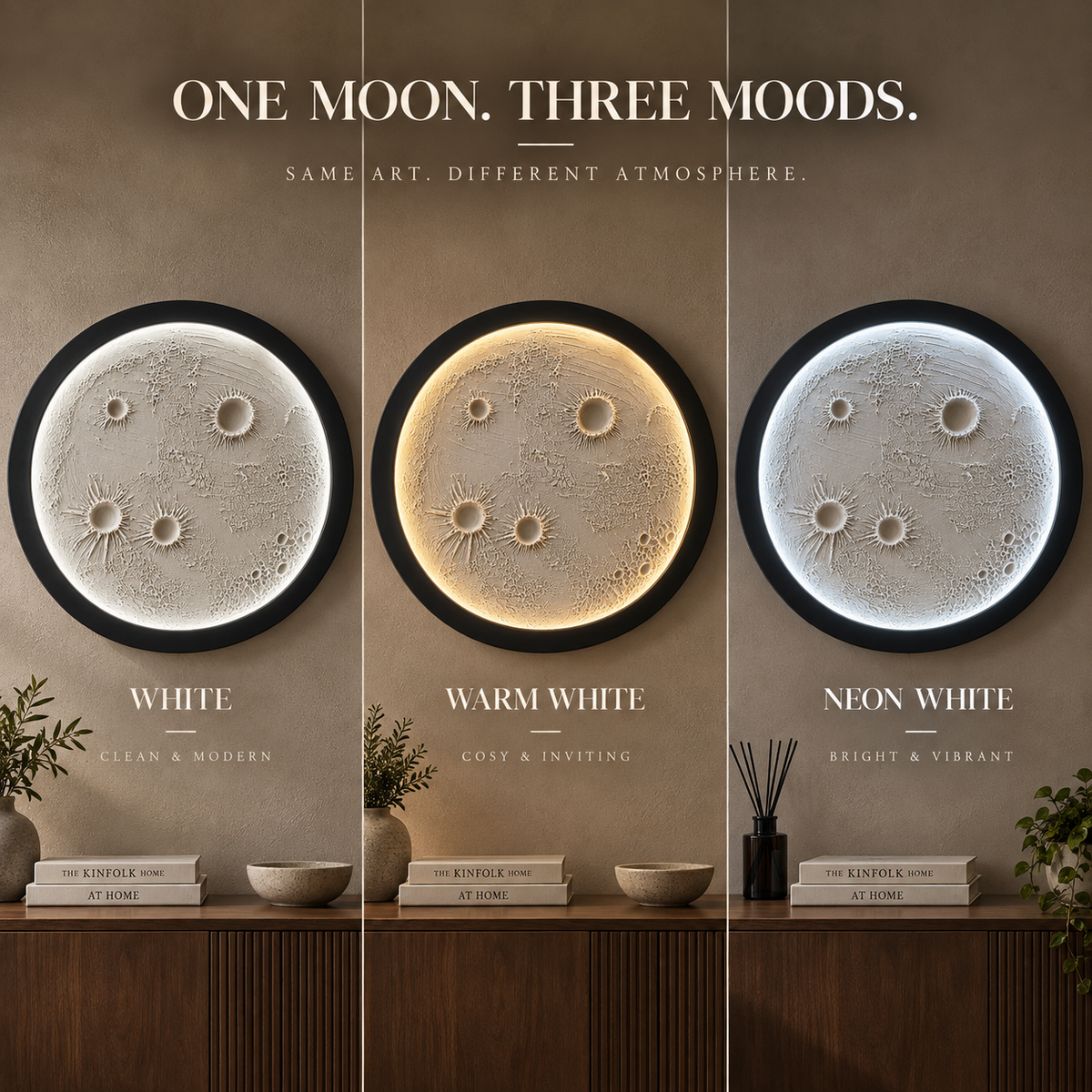 Giftaria™ 3D Moon Wall Lamp